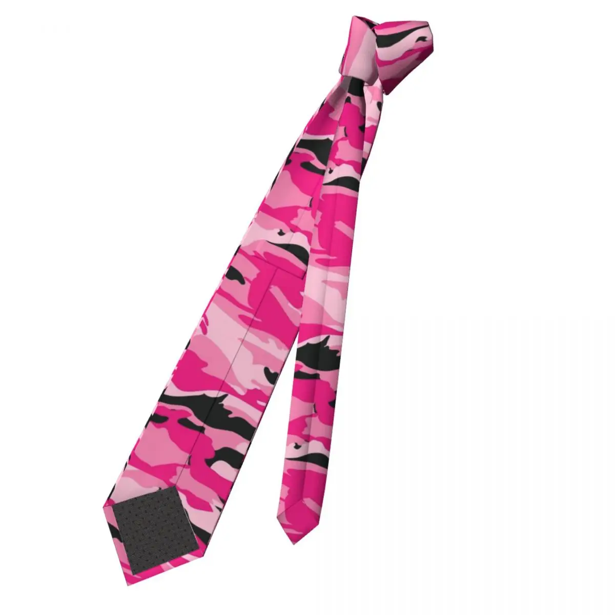 Pink Army Camouflage Necktie Men Silk Polyester 8 cm Wide Neck Tie for Mens Suits Accessories Gravatas Party