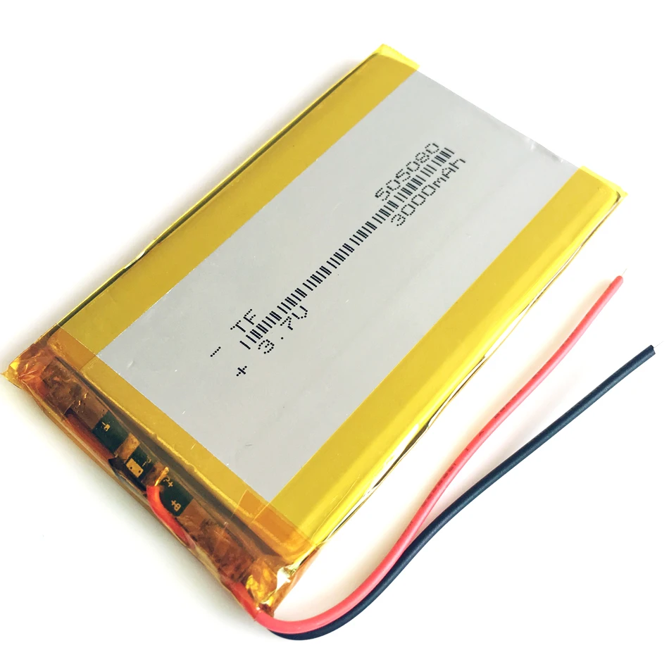 3.7V 3000mAh Lithium Polymer LiPo Rechargeable Battery 505080 Cells For Mp3 GPS PSP tablet PC PAD MID DVD Power bank laptop MID