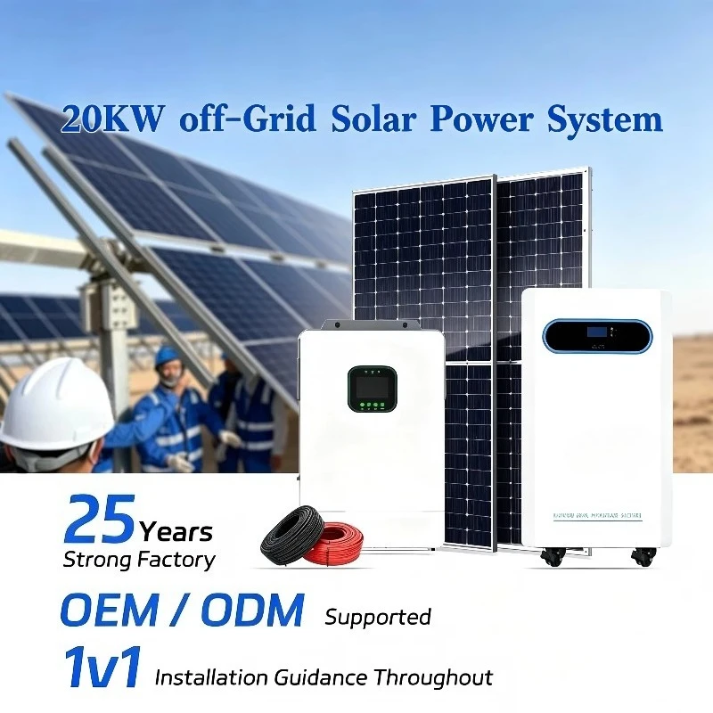 20KW portable solar generator set, integrated off-grid solar power generation system, equipped with a full range of solar