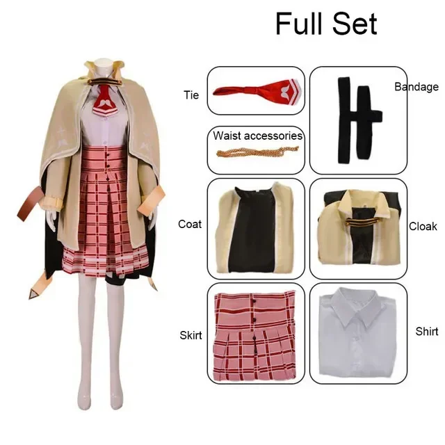 YouTuber Virtual VTuber Hololive Watson Amelia Uniform Outfits Cosplay Costumes Anime Watson Amelia EN VTuber Blonde Cosplay Wig