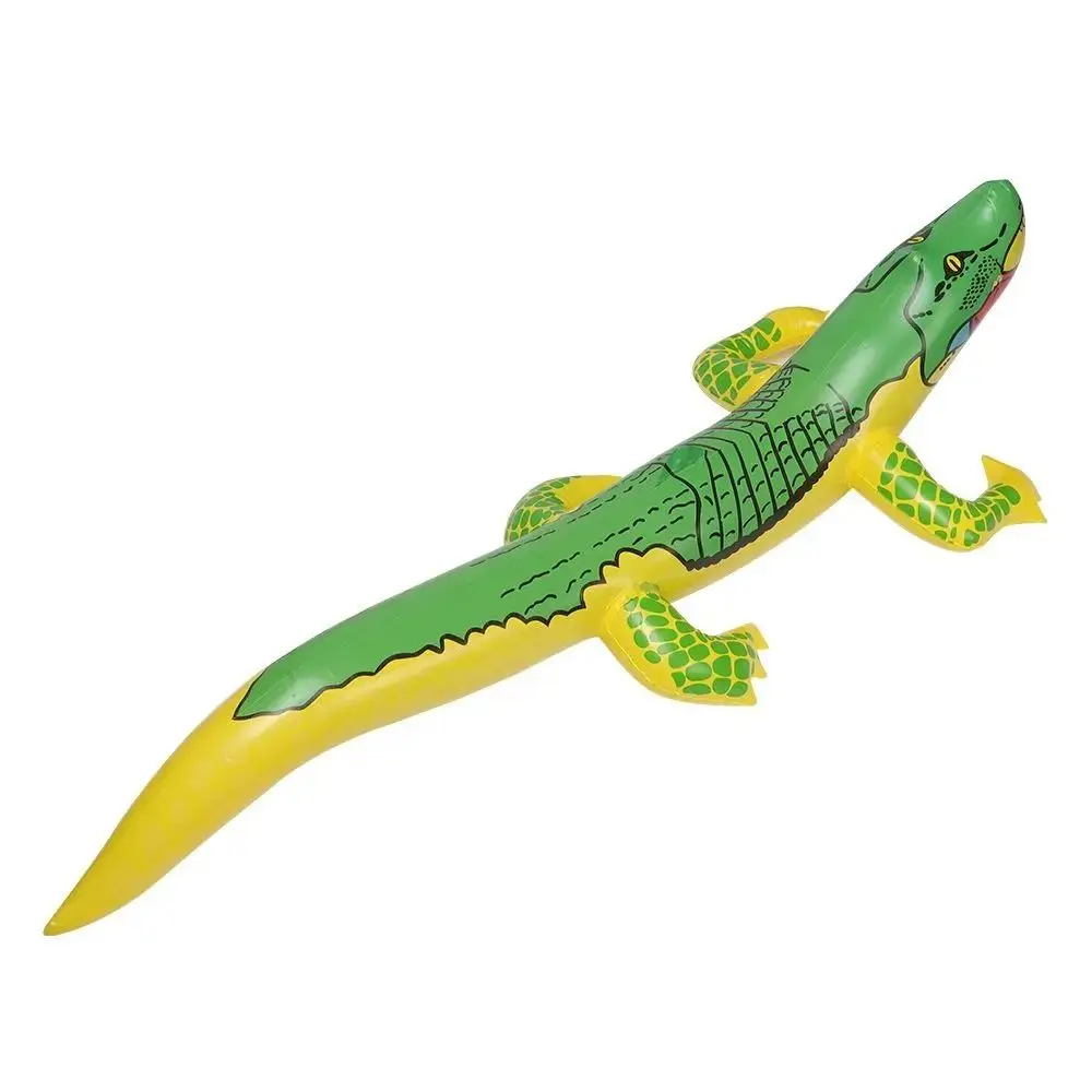 Jeu de Crocodile gonflable en PVC, 2 pièces, ballon d'alligator flottant, jouets d'eau flottants, jouet Crocodile Double bat