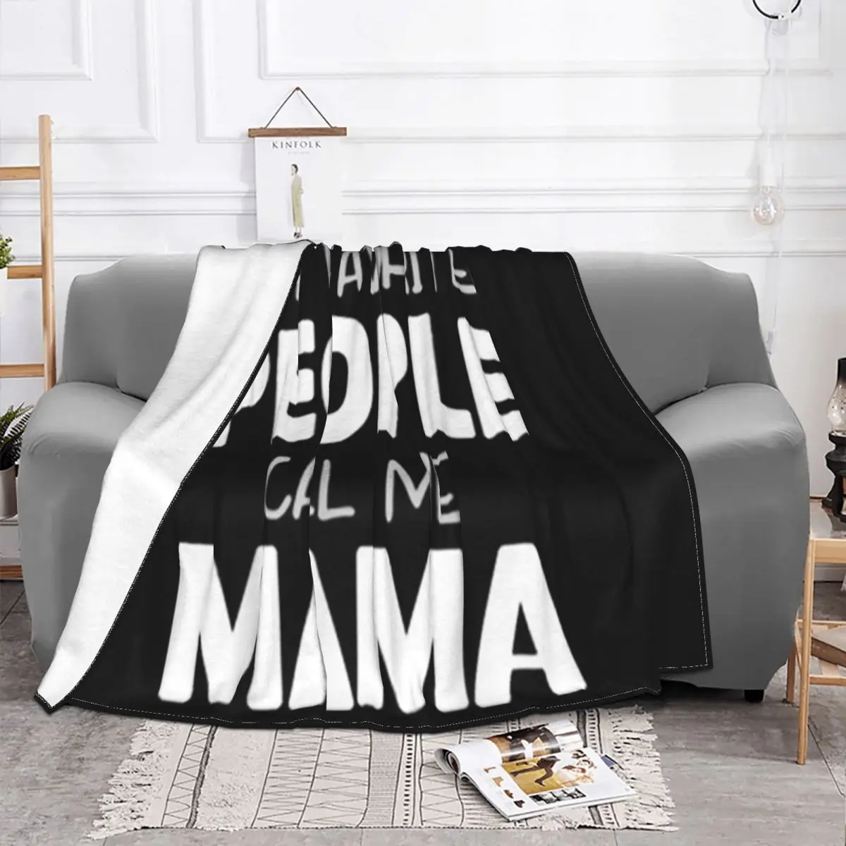 Premium My Favorite People Call Me Mama Gift Christmas Designs Adults Printing Male Normal Throw Blanket