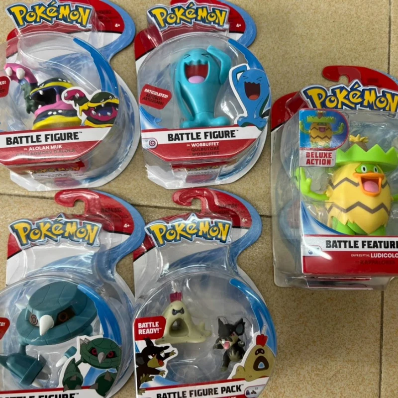 

Bandai Pokemon WCT Action Figures Muk Wobbuffet Metagross Ludicolo Sandygast Litten Collectible Desktop Ornaments for Kids Gifts