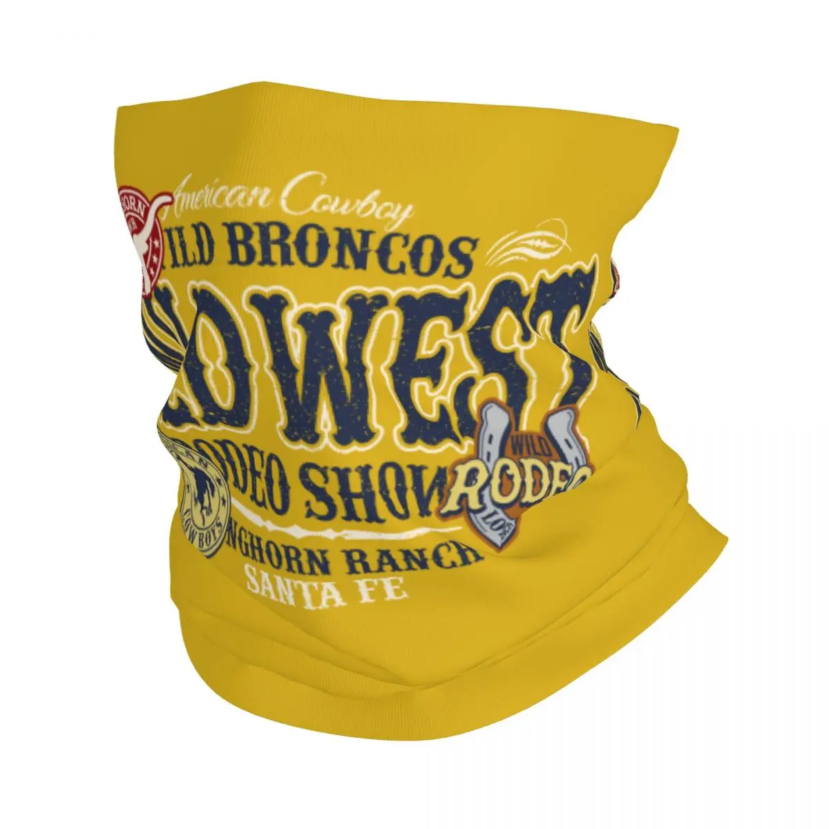 Wild West Cowboy Scarf Neckerchief Neck Face Mask Polyester