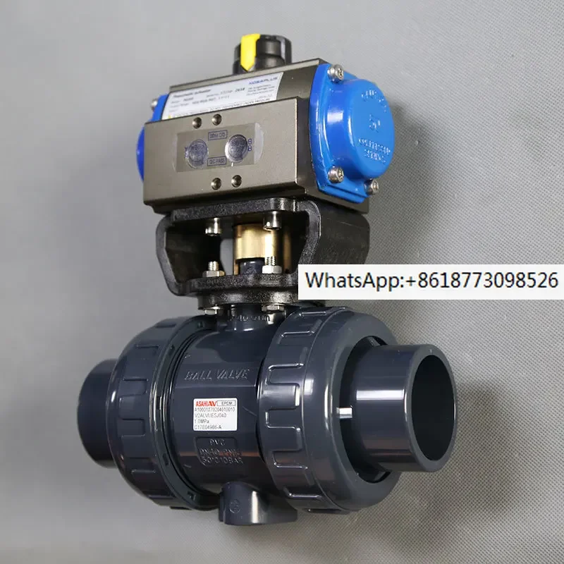 

CLEAN PVC/HP-PVC/EPDM/FKM Industrial Pipeline KS Pneumatic Double Acting Ball Valve