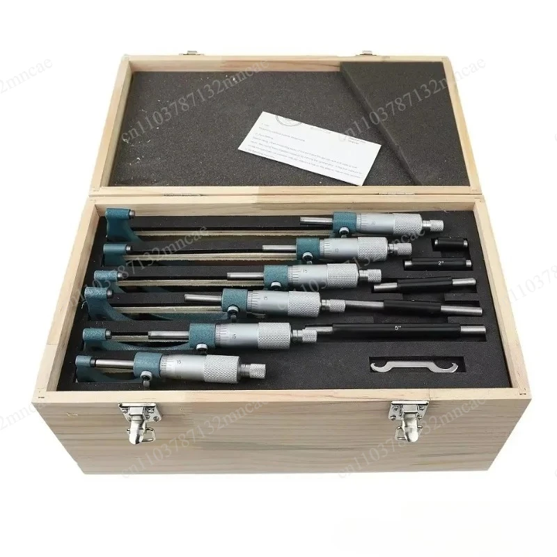 Set Micrometer Measuring Tool Professional 0-6