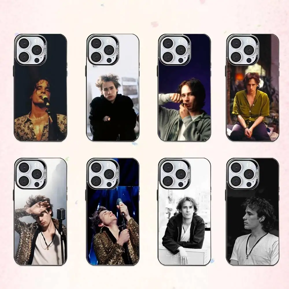 

JeffS B-Buckley Grace-es Phone Case For iPhone17,16,15,14,13,12,11 Plus,Pro Max Colored Silver Plated Inside Cover