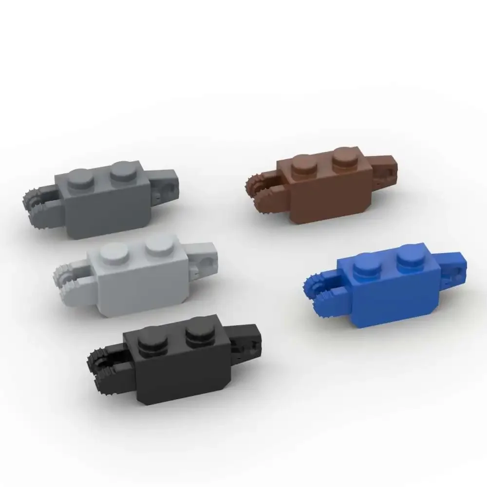 MOC 10PCS 30386 With 1 Finger Bricks Adaptive Hinge 1x2 Locking Building Blocks Fascinating Toys Adults Boys Special Day Gifts