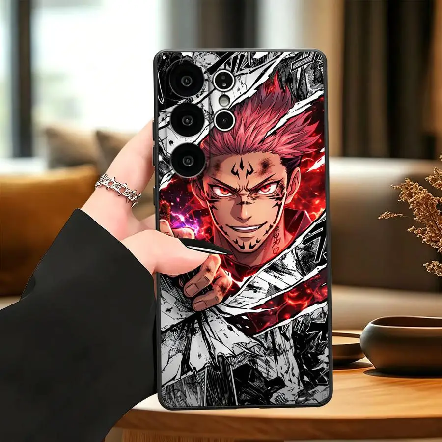Case for Samsung Galaxy S26 Ultra S21 FE Note 20 8 9 10 S24+ S20 S24 S10 S9 S25+ S25 Plus S26+ S23 Phone Cover J-Jujutsus G-Gojo