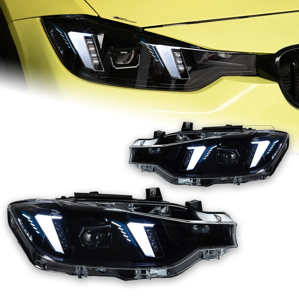 

Фара AKD для BMW F30 F35, светодиодная фара 2013-2019, фары 320i 325i DRL, указатель поворота, линза проектора дальнего света