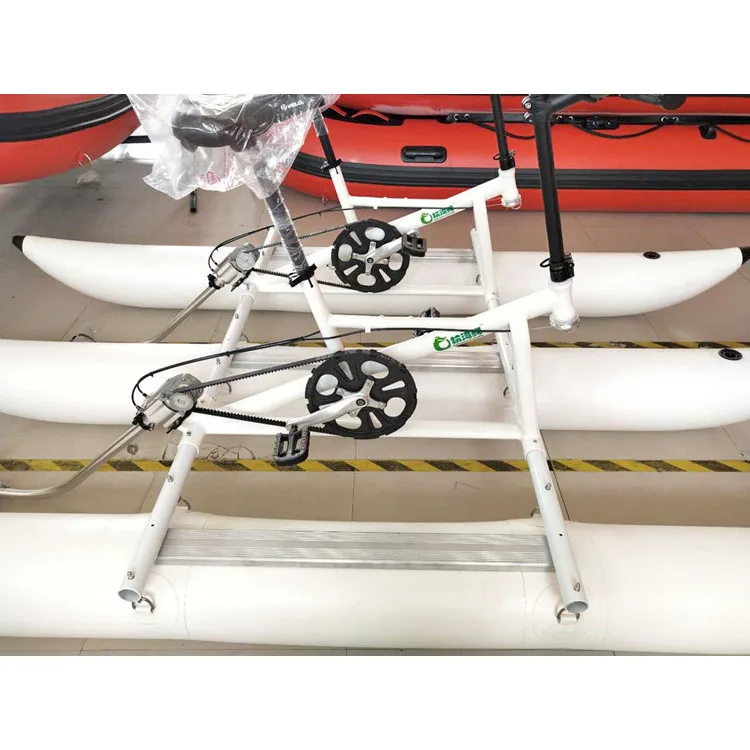 معدات لعب المياه لشخصين قابلة للنفخ، دواسة مياه لليخوت، دراجة هوائية للحديقة المائية #3