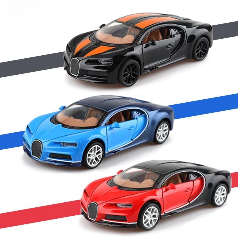 Sports car model 1:36: Sports car simulation alloy car model, rebound door opening, cake decoration, home decoration Car toys