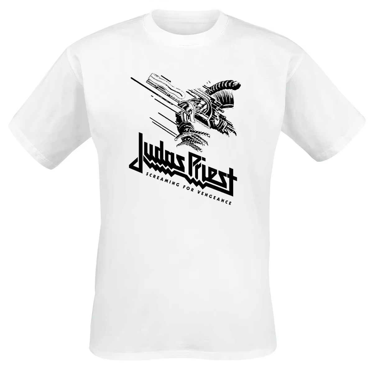British Steel Tour 80 Judas Priest Band T-Shirt Baumwolle Grafik-T-Shirt Herren Damen Sommer Streetwear – Detail 6