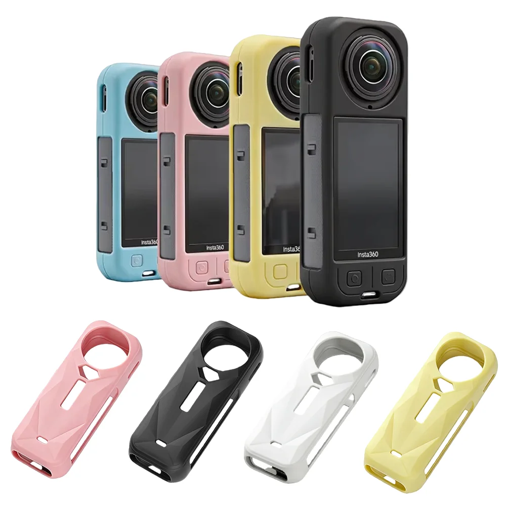 For Insta360 X5 Silicone Case Protective Cover Anti-fall Col