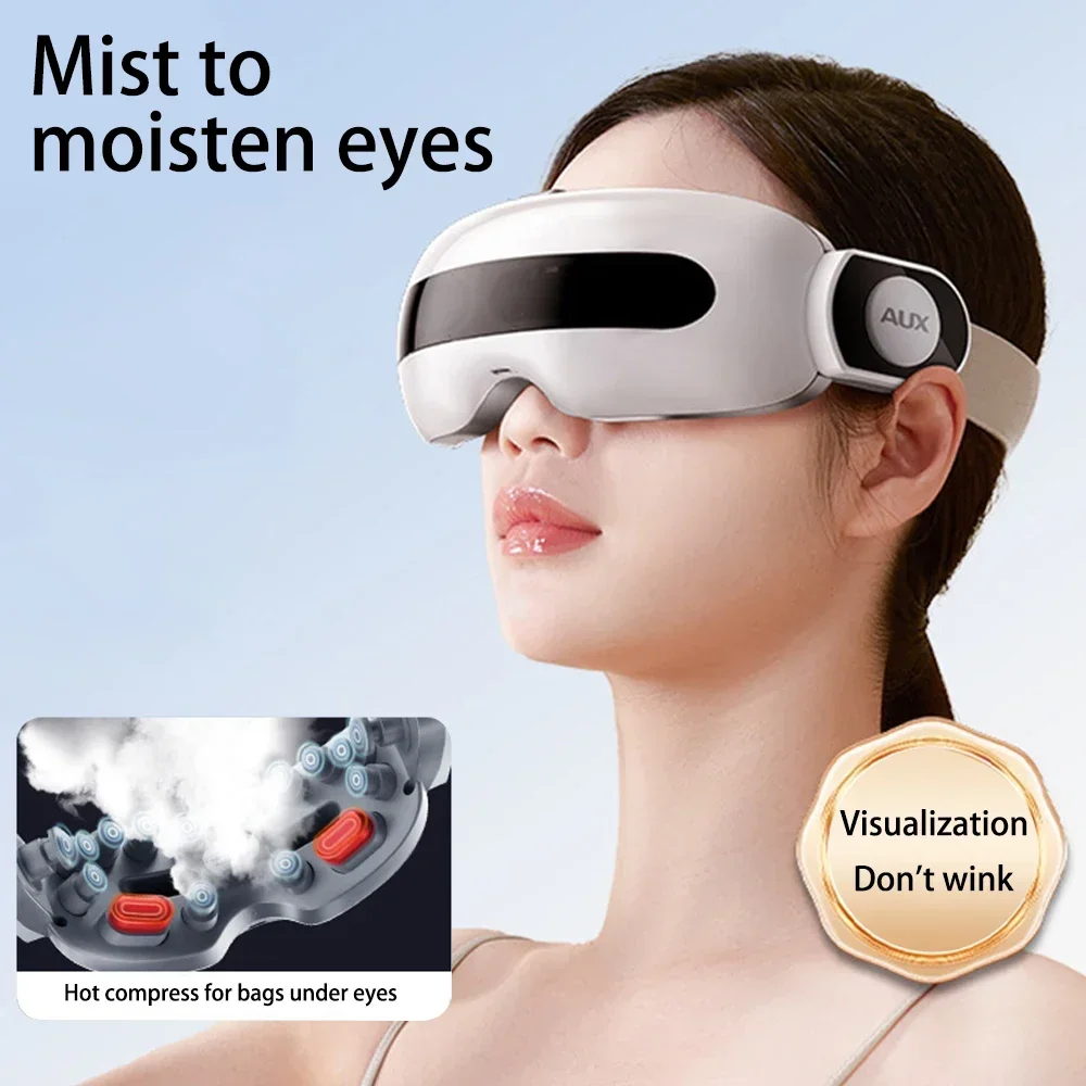 

Atomized Steam Eye Massager Smart Vibration Bluetooth Eye Care Instrument Hot Compress Relieve Fatigue Eye Dry Massage Relax