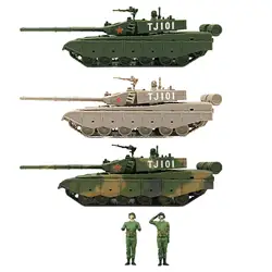 Modelo de tanque a escala 1/72, carro sobre orugas para colección, regalo para niños
