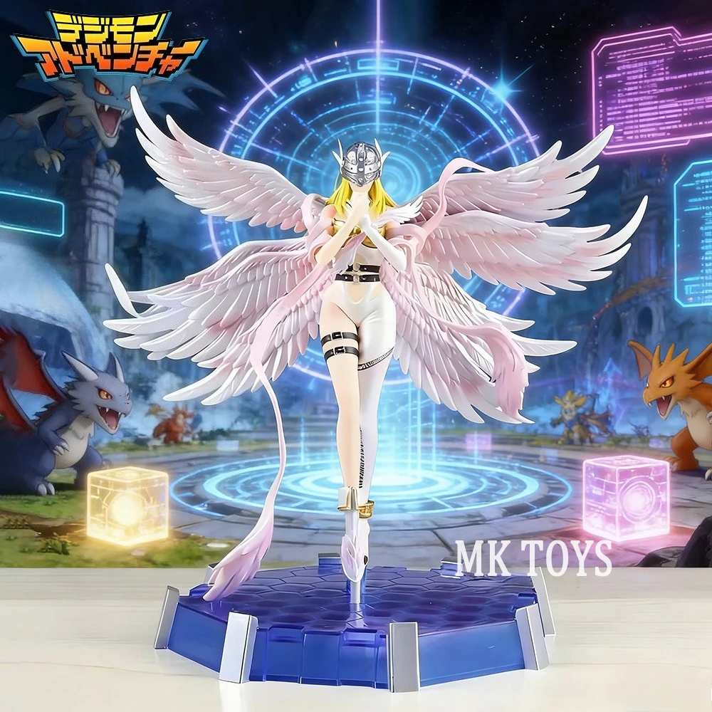 

26cm/10.24in Anime Digimon Adventure Figure Angewomon Action Figures Pvc Collection Model Toys for Children Gifts