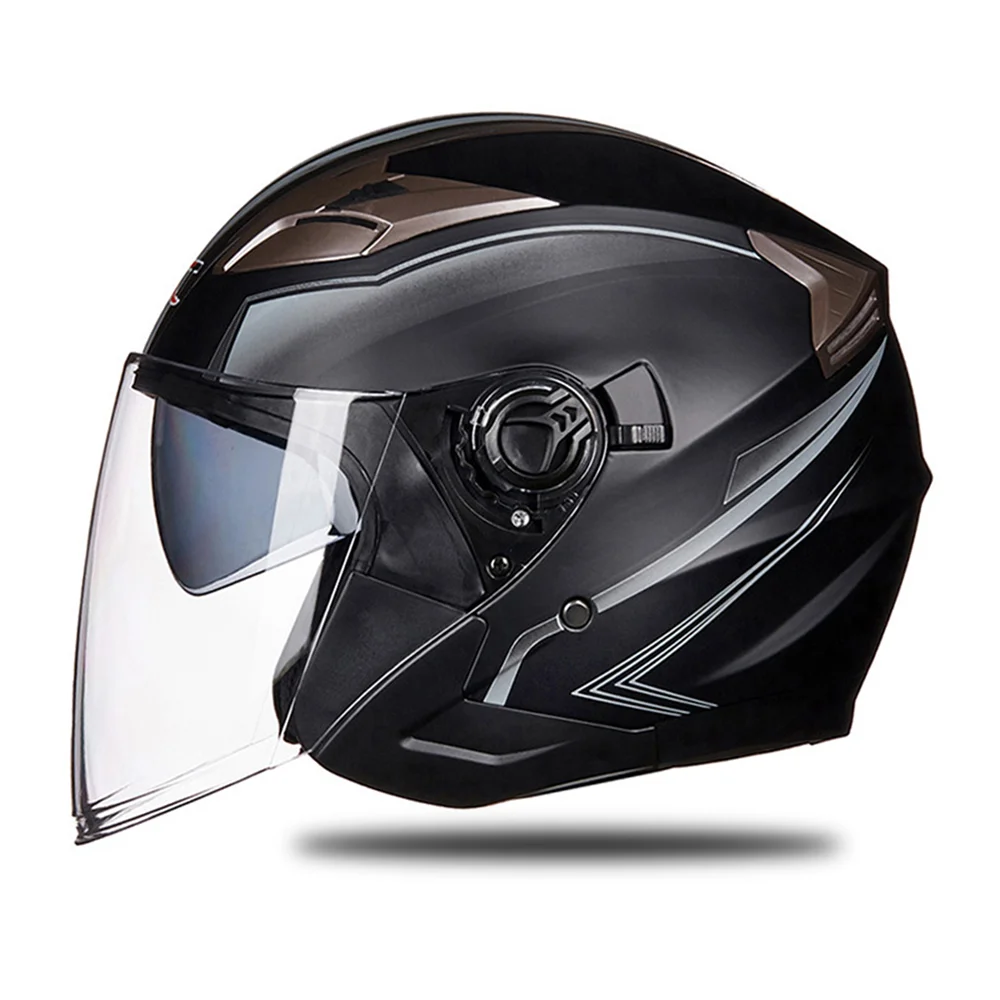 

Motorcycle Helmet Open Face Double Lens Cool Casco Moto Four Seasons Men Women Street Fashion Helmet Capacete De Moto Safety