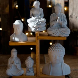 3d Buddha Statue Candle Silicone Mold Aromatherapy Plaster Clay Mould Handmade Epoxy Resin Molds Candle Making Supplies