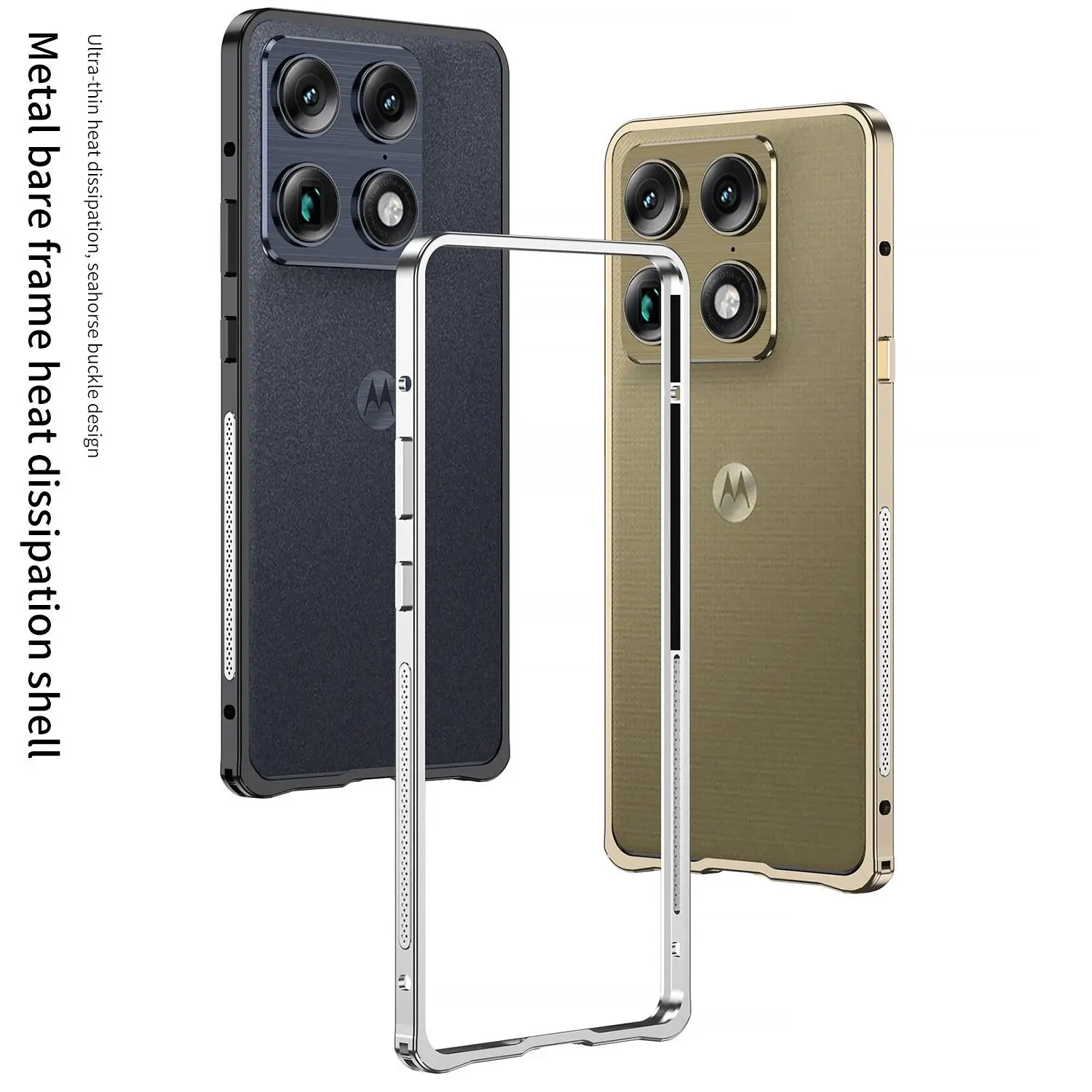 Etui na Motorola Signature, luksusowa obudowa z aluminium, odporna na wstrząsy, odczucie jak bez obudowy, do Moto Motorola Signature Funda — zdjęcie produktu 2