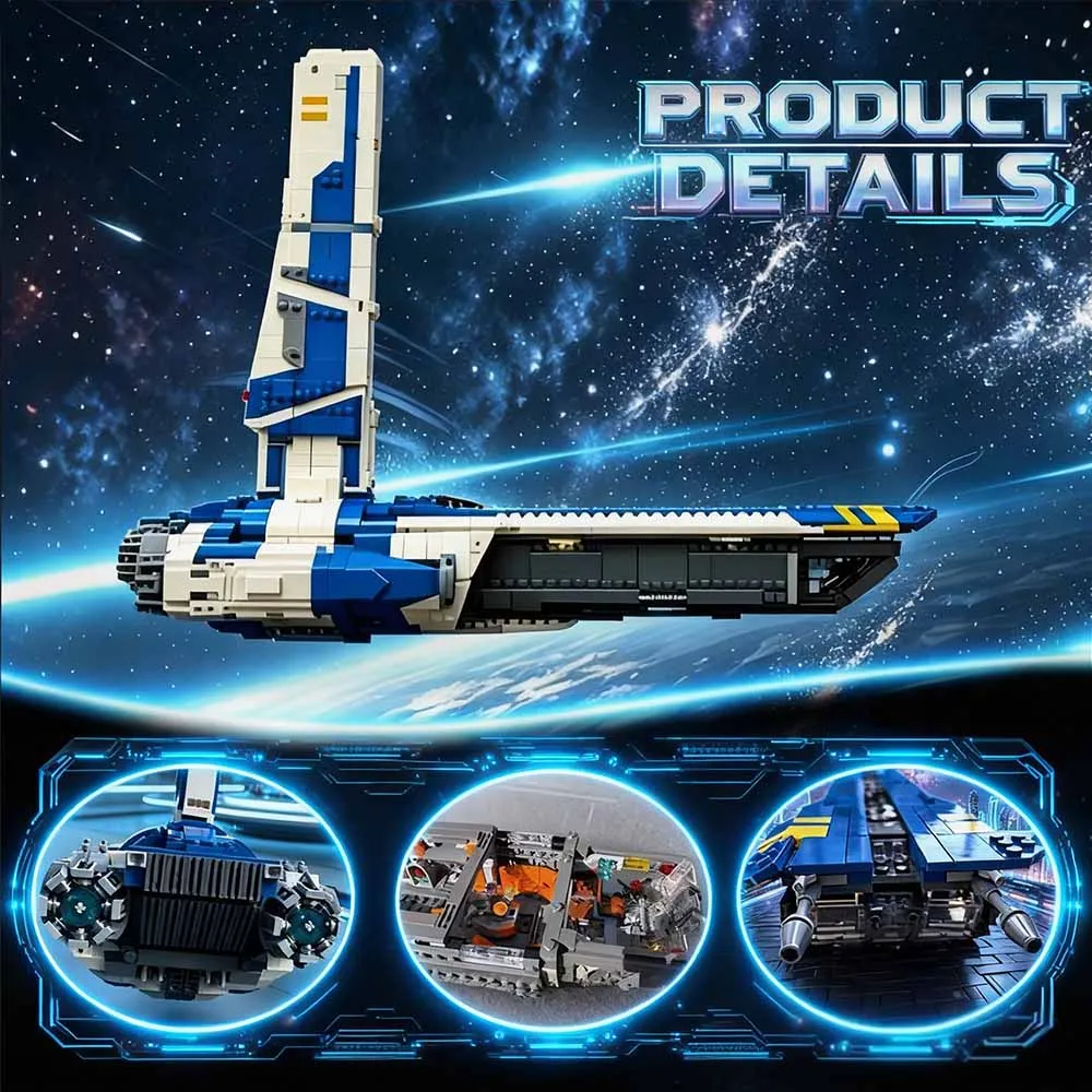 Movie Games 2657PCS MOC-145894 Space War Space Battleship Stinger Mantis Spaceship  Assembly DIY Set Toy Building Blocks Gift