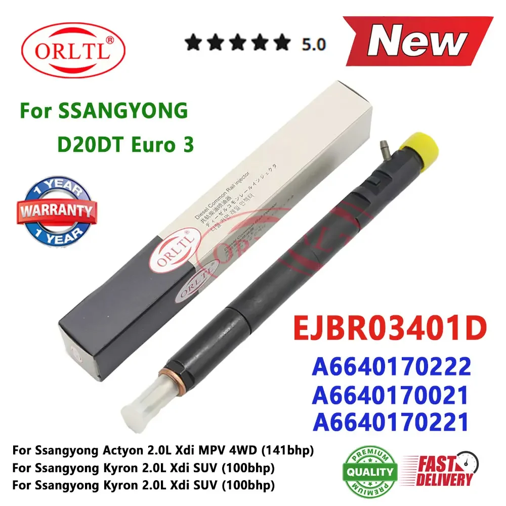 EJBR03401D Diesel Injector Nozzle A6640170021 6640170021 6640170221 A6640170221 Compatible For Ssangyong Actayon