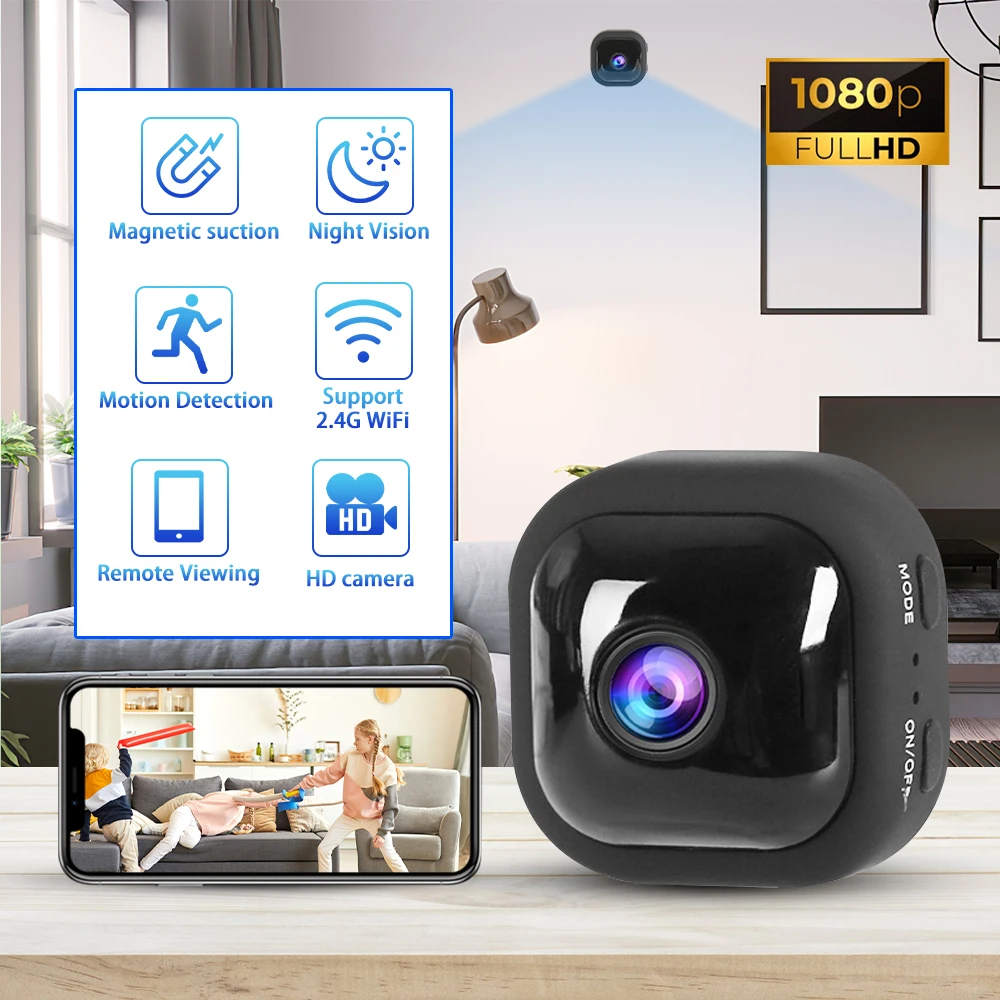 A10 MINI 1080P Motion Detect Security Camera Smart Home Wireless CCTV Baby Pet Monitor Indoor Night Vision IP Surveillance Cam