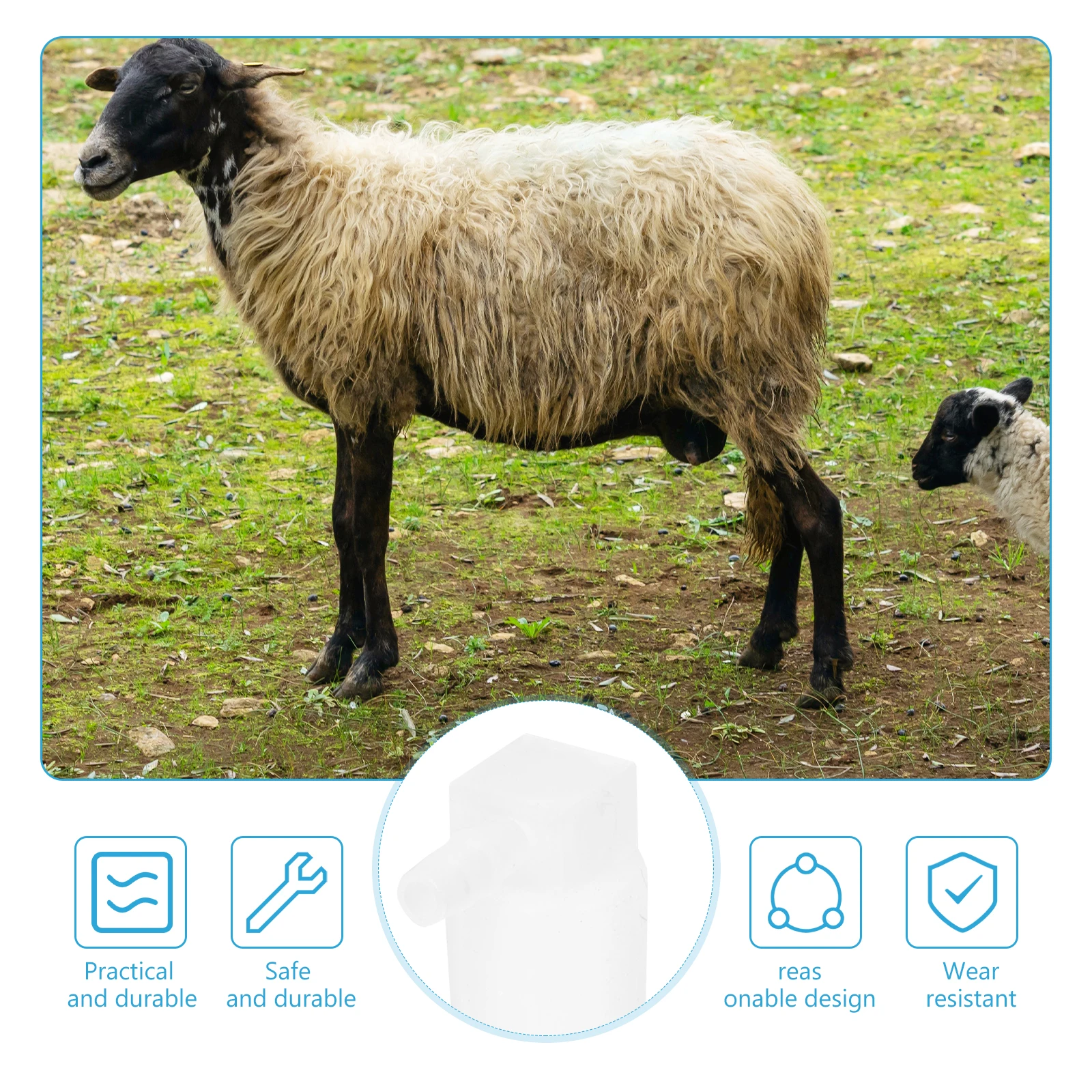

Goat Milking Machine Cow Milker Accessories Supplies Udder Carton Cap Breast Pump Nozzle Suction Cups Silica Gel Single
