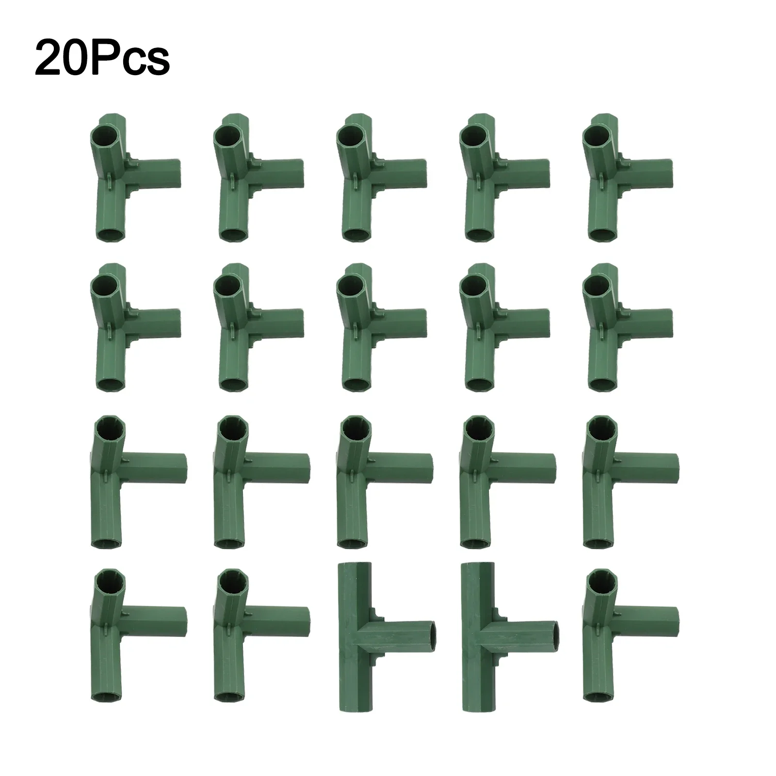 Climbing Plant Support Connector Tube 20 Pieces Greenhouse Frame Connectors Plastic Tubes For Gardening Gardening Projects