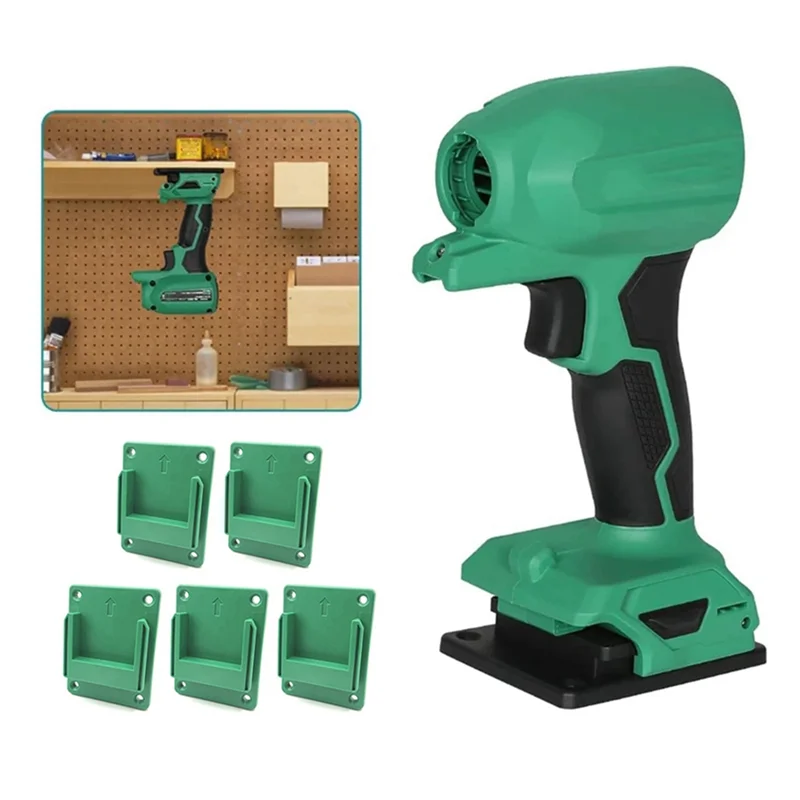 

-SPOR 10Pcs Wall Mount Power Tool Holder Bracket For Hitachi/For Hikoki/For Metabo 18V Li- Battery Machine Storage Rack