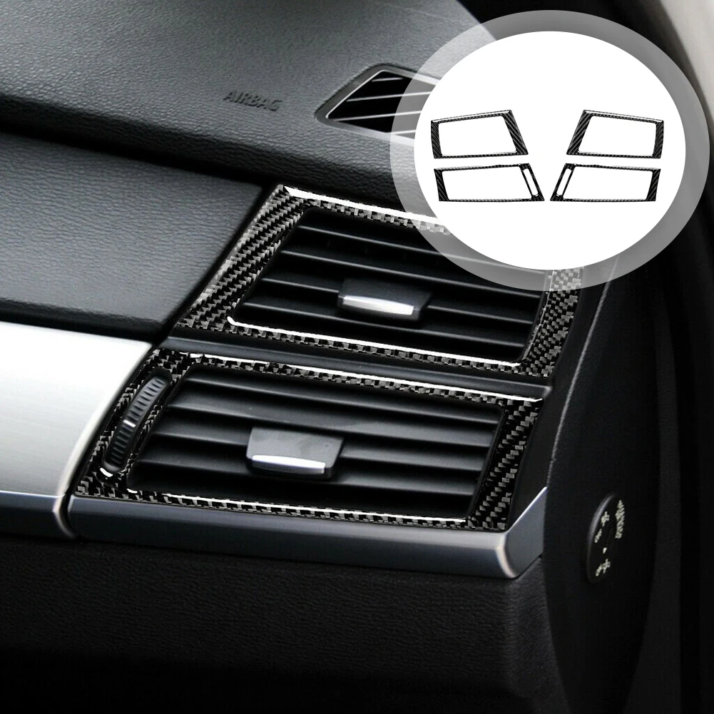 Interior Side Air Outlet Trim Cover in Carbon Fiber Material For For For For BMW E70 X6 E71 2008 2013 Vehicles