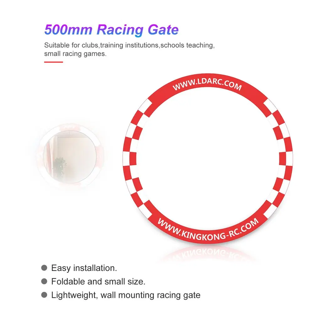 500mm Round Flying Racing Gate Game Competition Door FPV Racing Pop-up Gate For 3 Inch Tinywhoop Race Micro RC FPV Drone