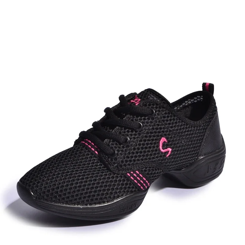 Chaussures de danse à semelle extérieure souple pour femmes, baskets de jazz respirantes, chaussures hip hop modernes pour dames et filles, fonction de sport