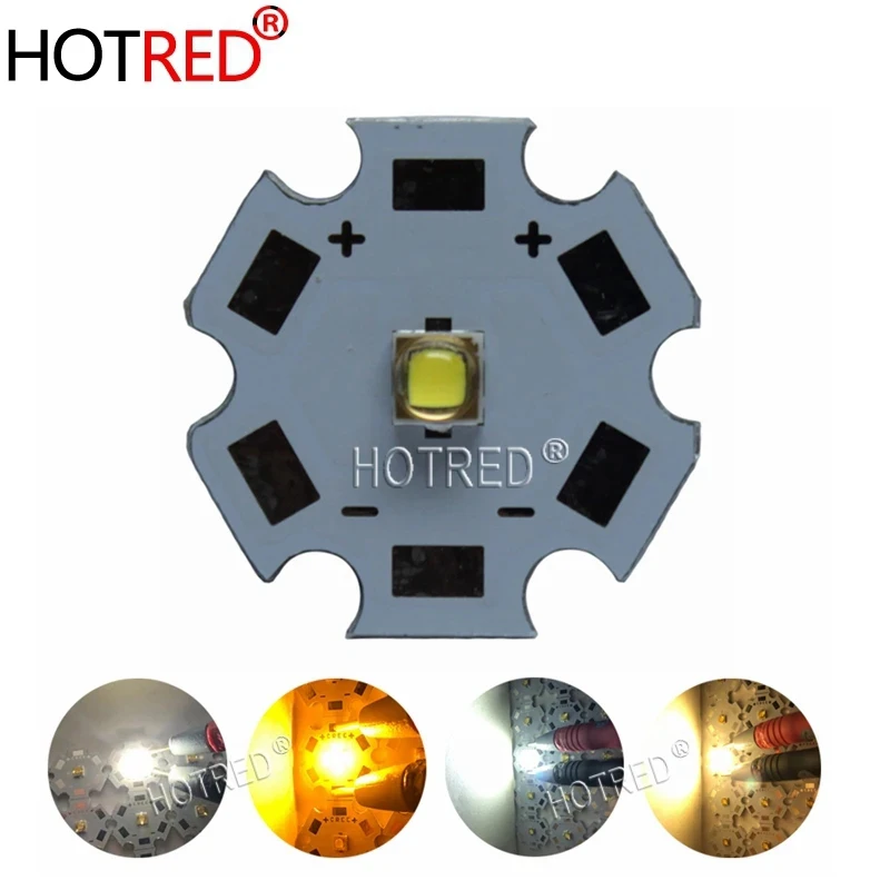 10 szt. LG3535 5W led zimny biały 6000-6500K ciepły biały 3000-3200K 1-3W-5W LED z 20mm, gwiazda PCB zastąpić oryginalny XPG2 XP-G LED