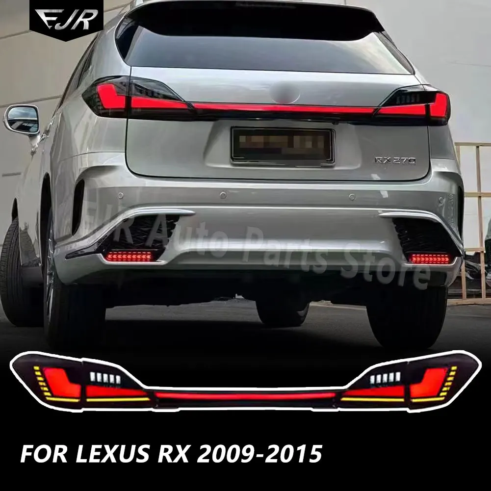 

Для LEXUS RX 2009-2015 задние фонари в сборе, модифицированный сквозной стиль, задний фонарь, динамический указатель поворота, аксессуары для автомобильных фонарей