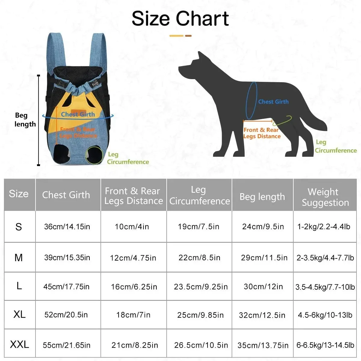 Canvas Pet Backpack Carrier For Small Medium Dog French Bulldog Chihuahua Outdoor Travel Shoulder Front Back Chest Cat Carrying