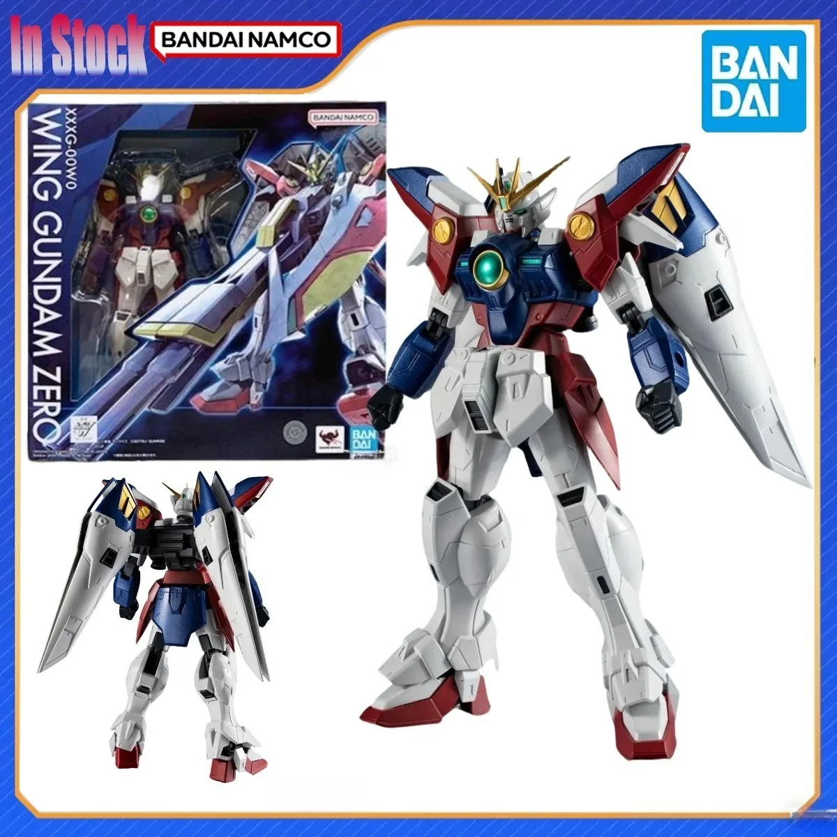 

Genuine Bandai Original BANDAI Gundam Universe Gundam Wing 16cm Xxxg-00w0 Wing Gundam Zero Action Figure Model Kits Gift for Kid