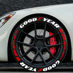 Car Tire Letter Stickers GOOD YEAR Universal Permanent PVC Tire Decorative Decals Car Wheel Stickers for Car Wheel Stickers