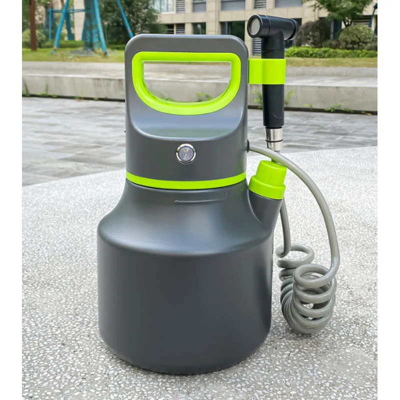 One Click Start Watering Pot, Thickened Material Spray Watering Can with Spring Hose for Car Wash & Watering Vegetables