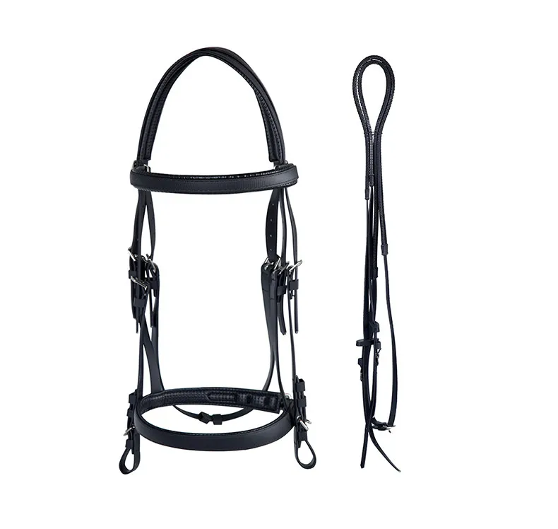 British Cowhide Water Reins Anti-skid Reins Set Saddle Water Reins Pommel Bridle Water Leather Equestrian Accessories