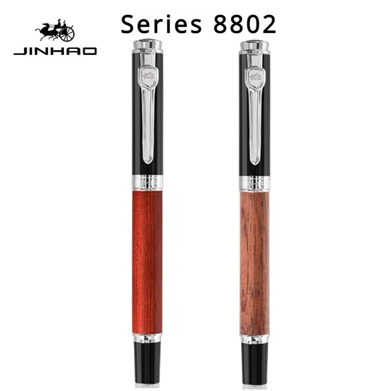 

JINHAO 8802, деревянная авторучка, ручка для письма EF/F/M/изогнутый наконечник, ручки для каллиграфии, студенческие, деловые, офисные, школьные принадлежности, канцелярские принадлежности