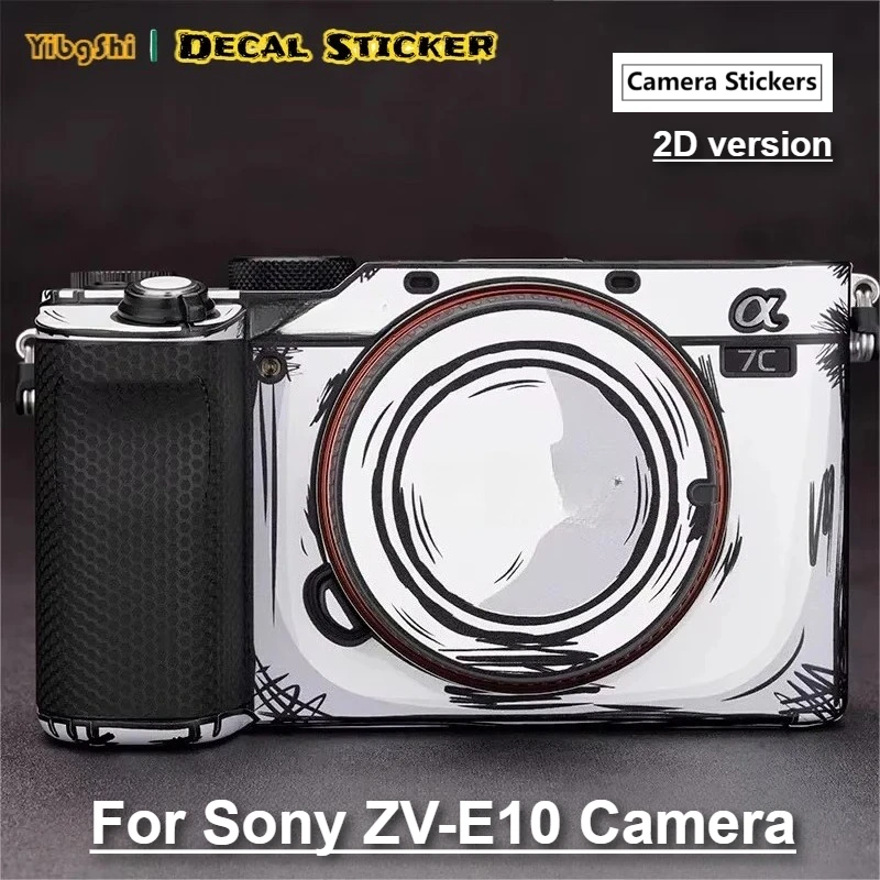 

Для Sony ZV-E10 ZVE10 2D версия, наклейка для камеры, виниловая пленка, защитная пленка от царапин, защитное покрытие Alpha ZV E10