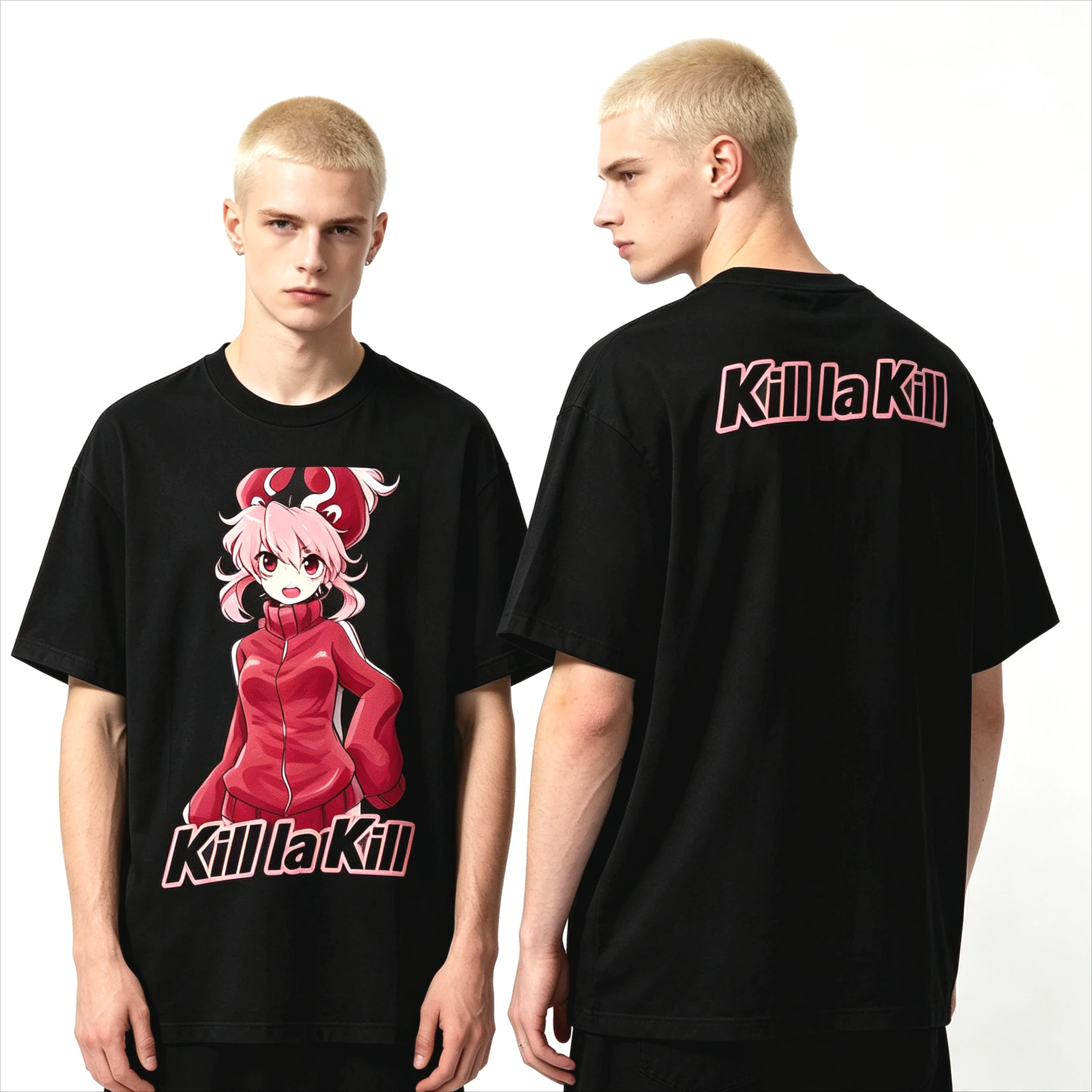 2026 Hot Sale Kill La Kill Anime T-shirt Y2K Men Women Summer Streetwear Casual Round T-shirt Breathable and Comfortable Clothes