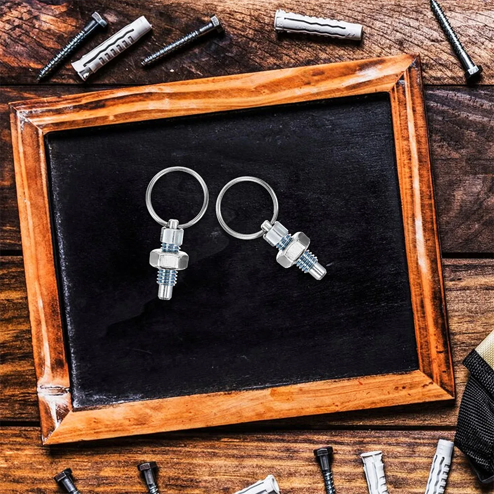 

4pcs Spring Loaded Positioning Plunger Pin Stainless Steel Material Precision Engineering Easy Operation Industrial