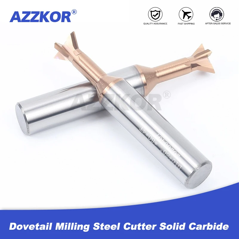 Dovetail Milling Steel Cutter Solid Carbide Coated Dovetail Milling Cutter Tungsten Steel Groove Cutter 45 60 Angle Cutter