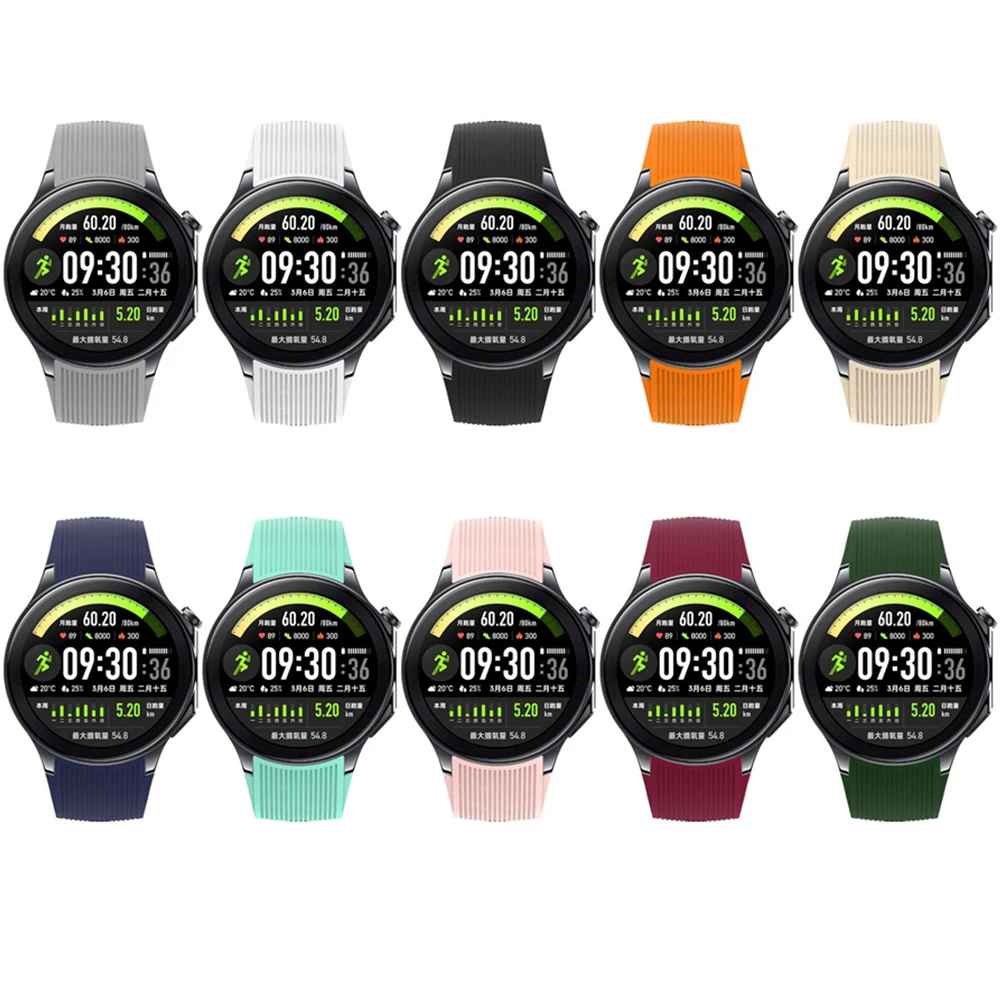 BEHUA Silikon-Uhrenarmband für Oneplus Watch 2 2R 3, Sportarmband für OPPO WATCH X & X2, Armband für Smartwatch-Zubehör – Detail 5