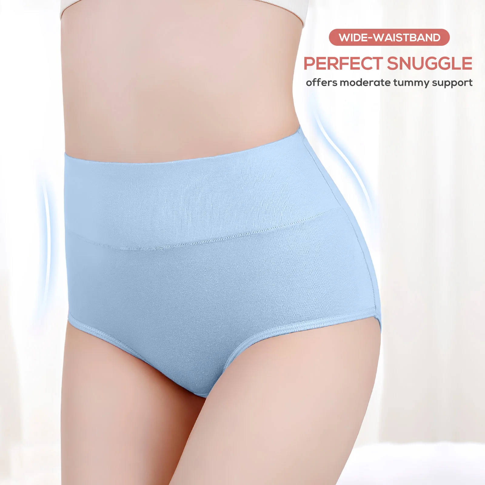 

4 Pcs Pink Seamless Underwear Women Panty Women Panty Ladies Briefs 95 Cotton Comfortable Elastic Waistb