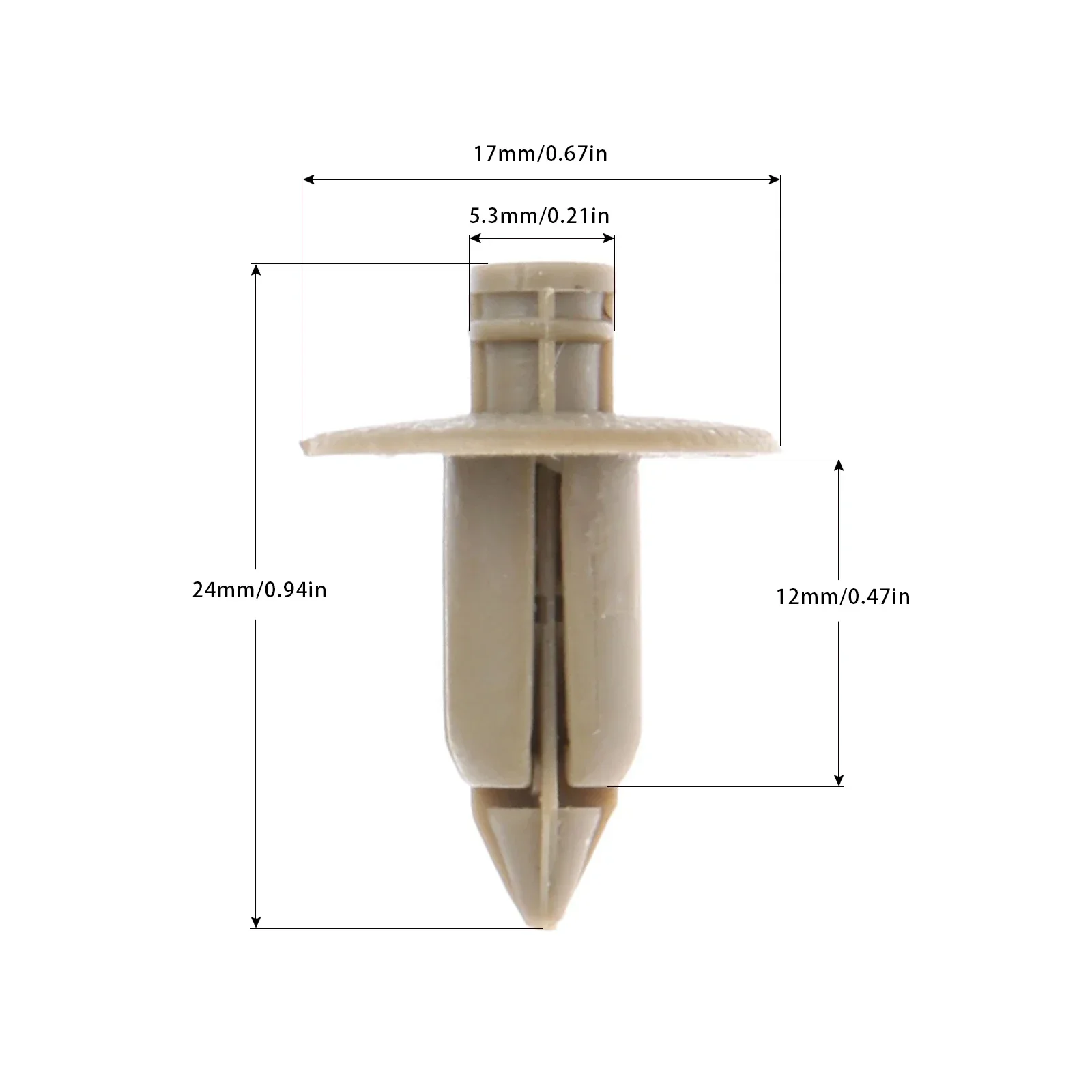 50Pcs Beige Plastic Rivets Car Door Trim Panel Fastener Clips Retainer 39964090 For Volvo C70 S60 S80 V70 1997 98-06 07 08 09 10