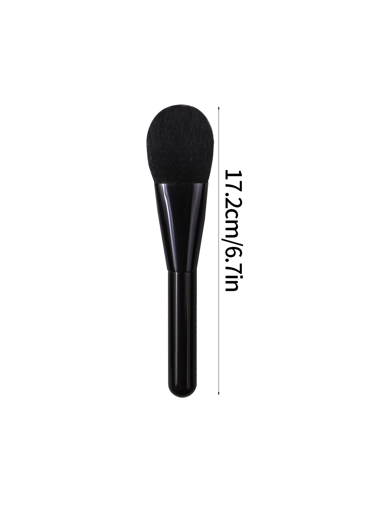 3 pçs todo-preto escova de blush de cerdas macias configuração escova de pó multi-funcional portátil ferramenta de pincel de maquiagem para iniciantes