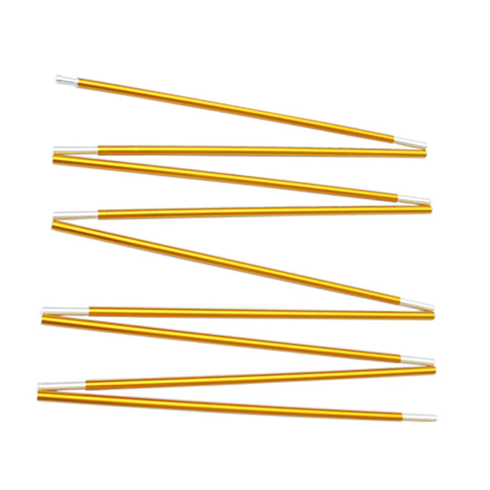 

2pcs Tent Poles Aluminum Alloy Lightweight Portable Camping Hiking Replacement Accessories Foldable Canopy Rods Metal Sticks